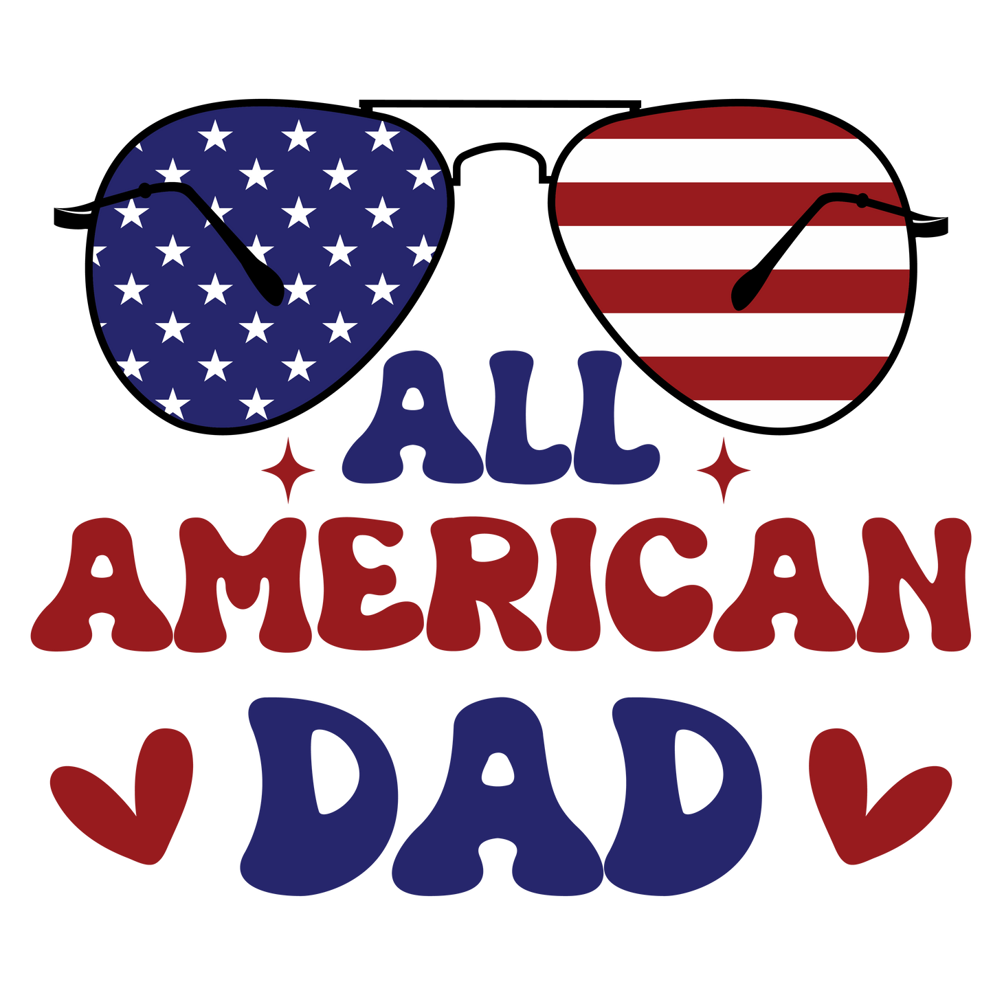 All American Dad Fourth of July T-Shirt