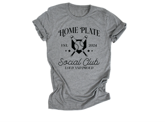 Homeplate Social Club Baseball Tee