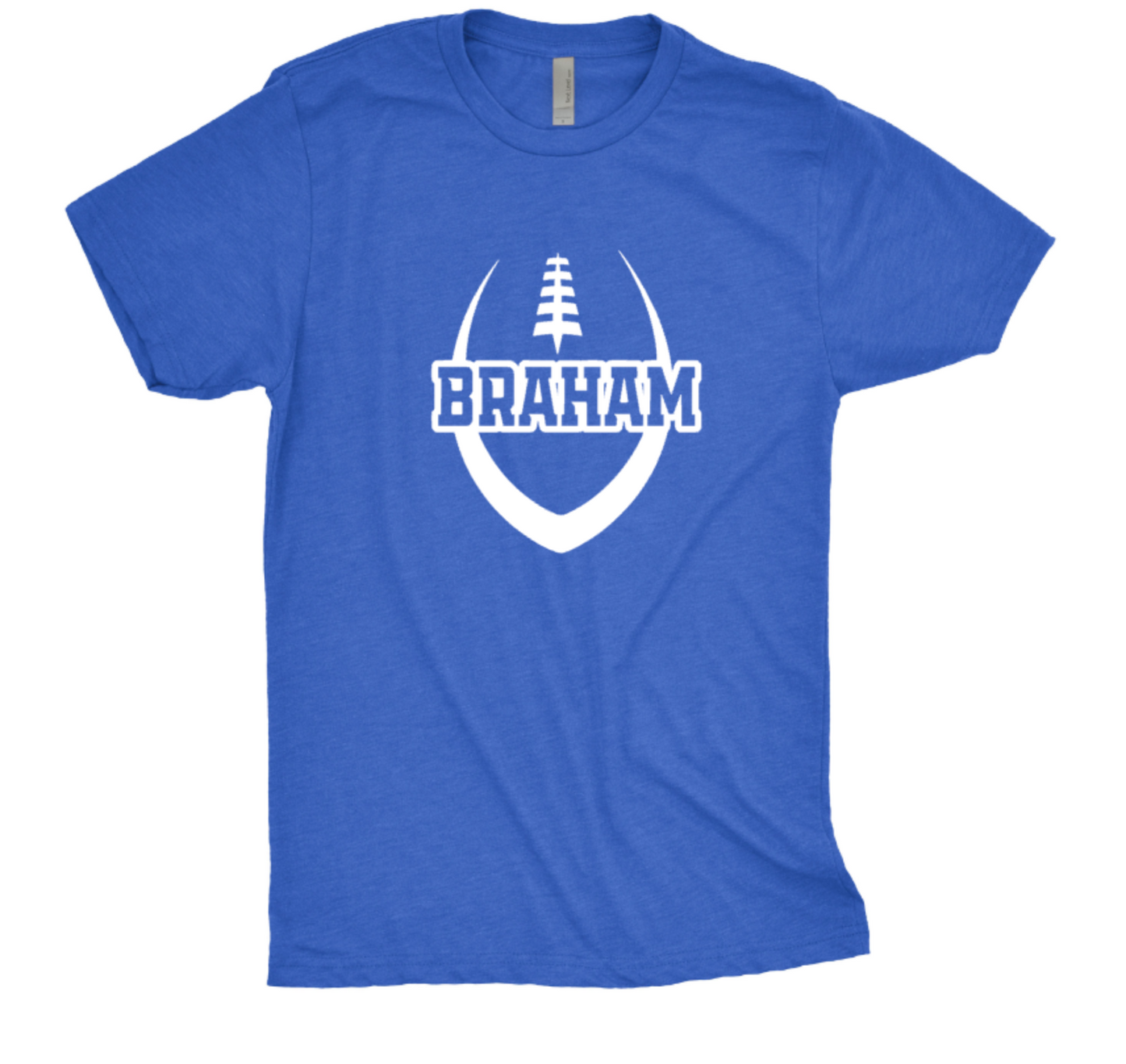 Braham Football  with Football Graphic Crew Neck T-Shirt, Braham Bombers Spirit Wear