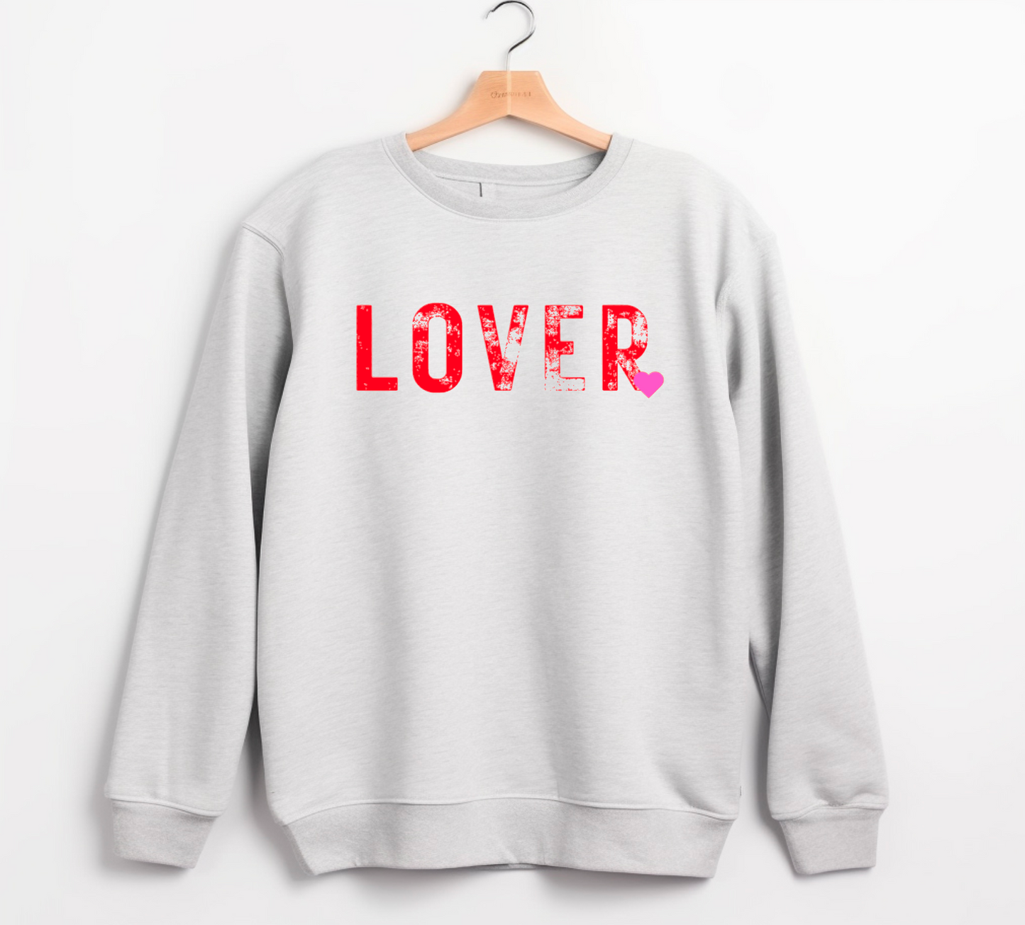 Valentine's Day Lover Crew Neck Sweatshirt - Romantic Gift Idea