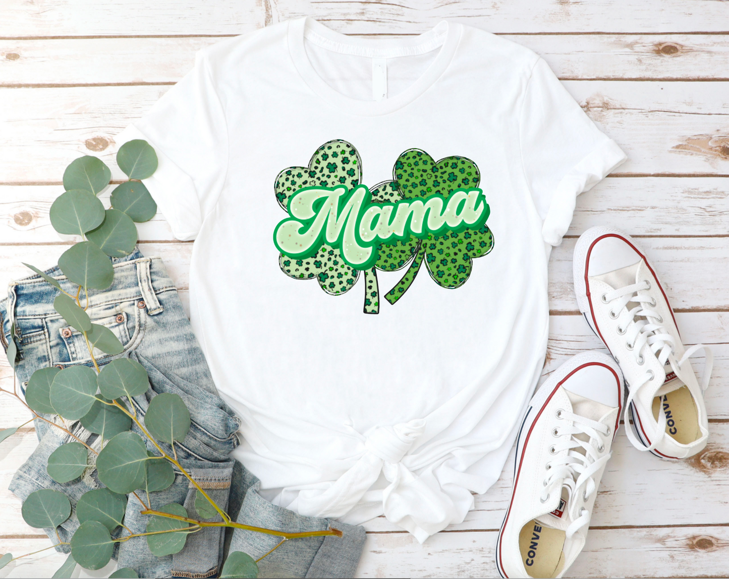 Mama Clover Graphic Tee - St. Patrick's Day Shirt