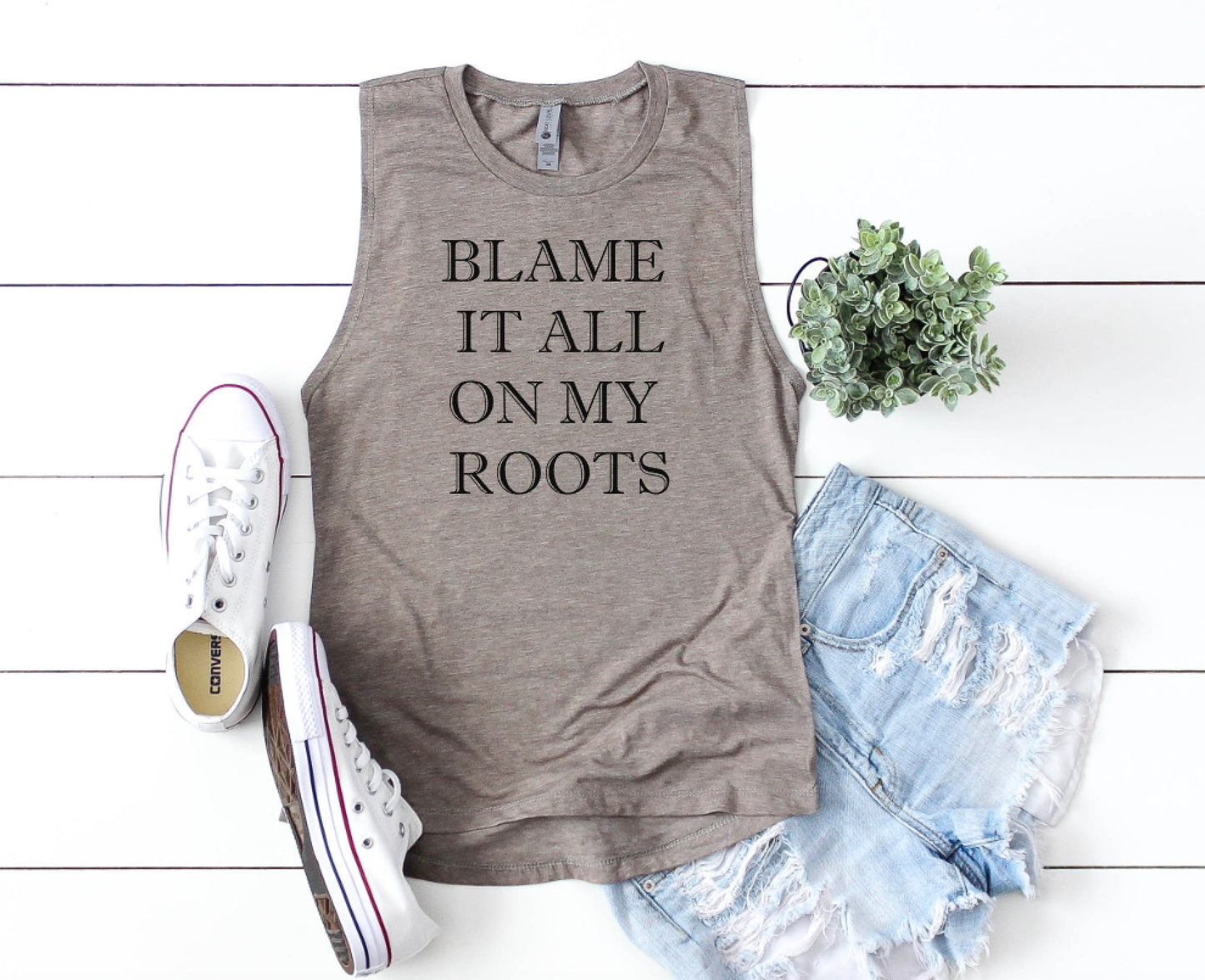 BLAME it all on my Roots Festival Tank Top, Summer Apparel Top, Yoga Tank Top, Concert Apparel