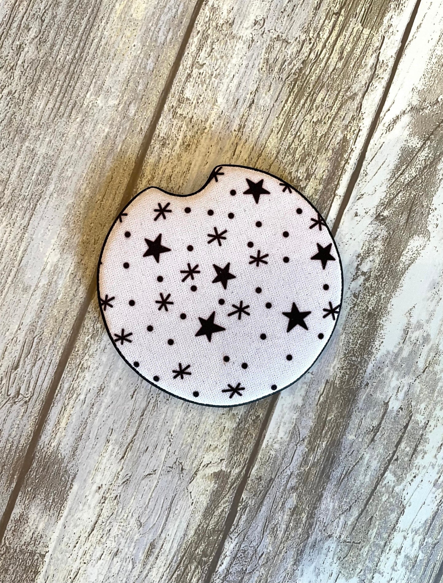 Star Car Coasters - Set of 2 Car Coasters - Star Pattern Coasters - Gift for Car Lover - Car Decor