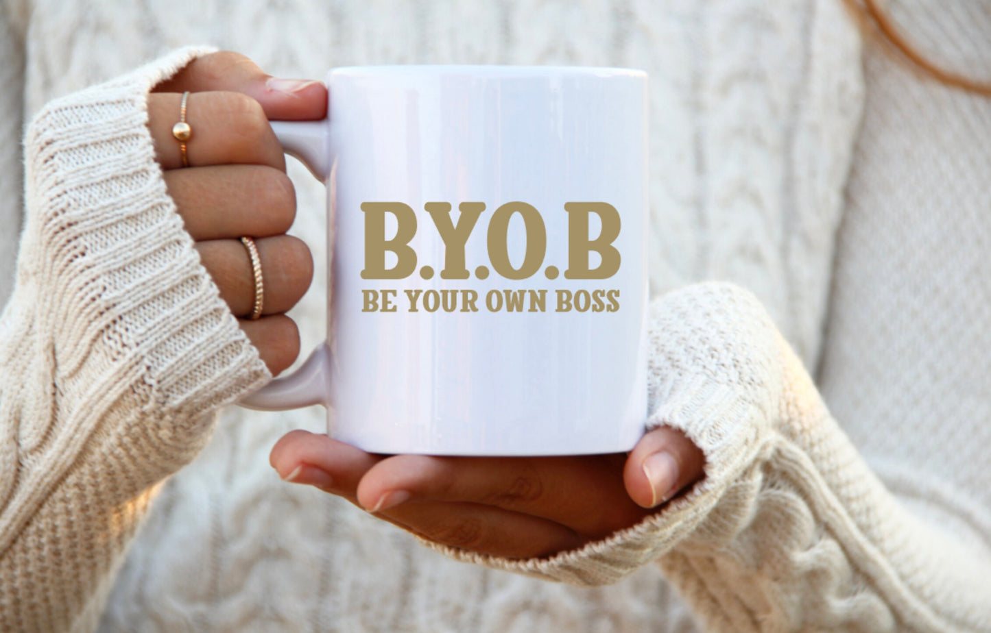 BYOB Be Your Own Boss Ceramic Mug, Ceramic Mug, 11 Ounce Mug, 15 Ounce Mug, Coffee Mug Personalized, Coffee Mug, Mug