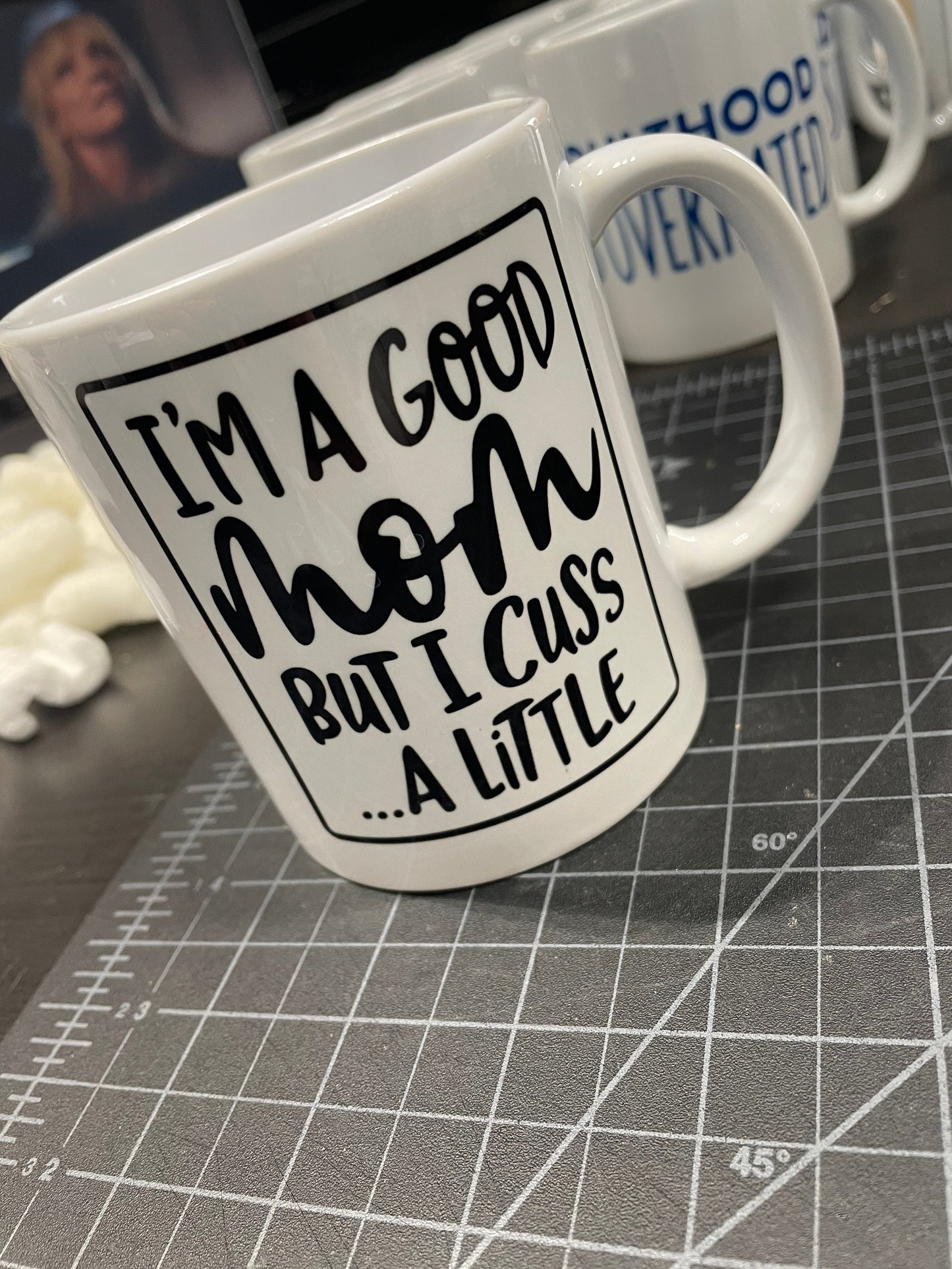 I'm a Good Mom but I Cuss a Little Ceramic Mug, Ceramic Mug, 11 Ounce Mug, 15 Ounce Mug, Coffee Mug Personalized, Coffee Mug, Mug