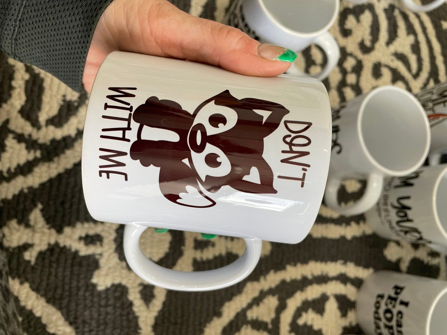 Don’t Fox with Me Ceramic Mug, Funny Coffee Cup, Ceramic Mug, 11 Ounce Mug, 15 Ounce Mug, Coffee Mug Personalized, Coffee Mug, Mug