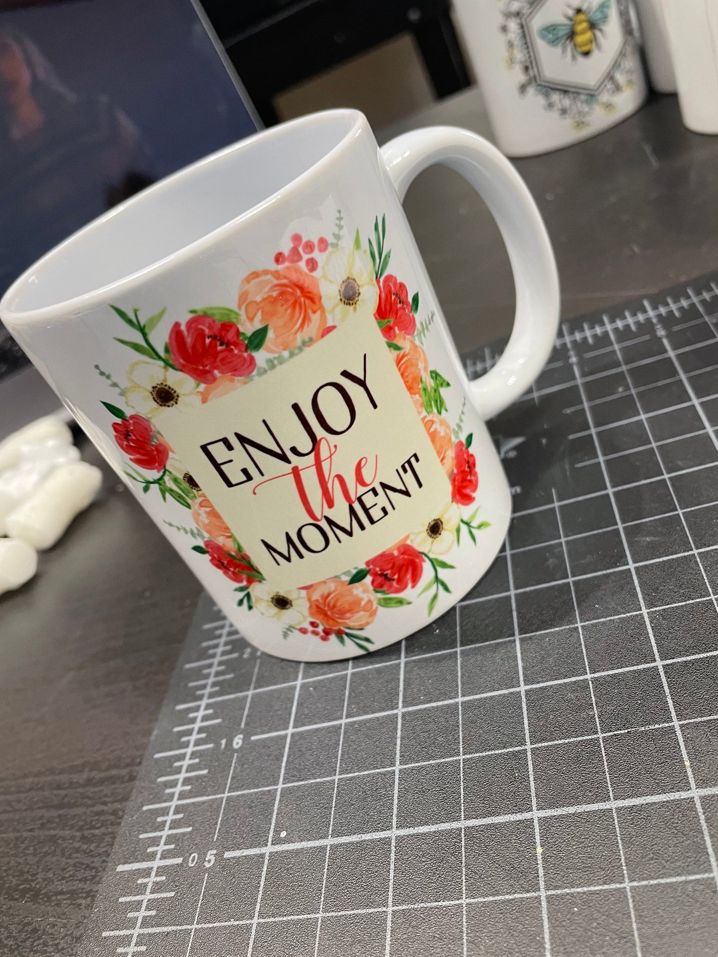 Enjoy the Moment Ceramic Mug, Ceramic Mug, 11 Ounce Mug, 15 Ounce Mug, Coffee Mug Personalized, Coffee Mug, Mug