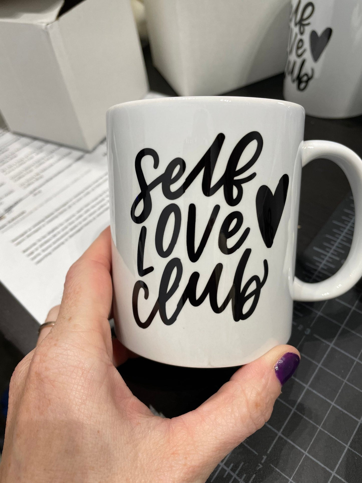 Self Love Club Ceramic Mug, Ceramic Mug, 11 Ounce Mug, 15 Ounce Mug, Coffee Mug Personalized, Coffee Mug, Mug