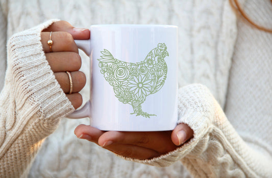 Chicken Mandala Coffee Mug