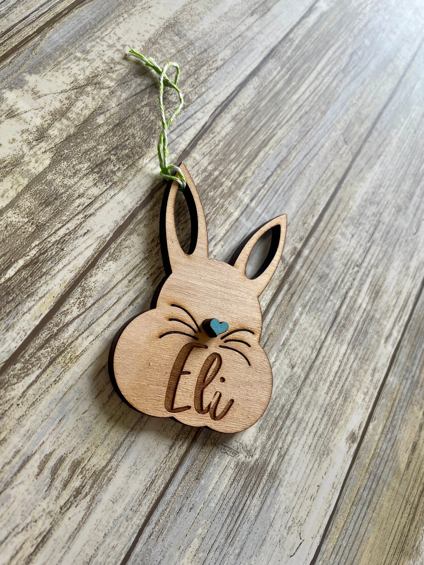 Laser Engraved Easter Tag, Easter Egg Tags, Name Tags Easter, Wood Easter Bunny, Easter Basket Tags