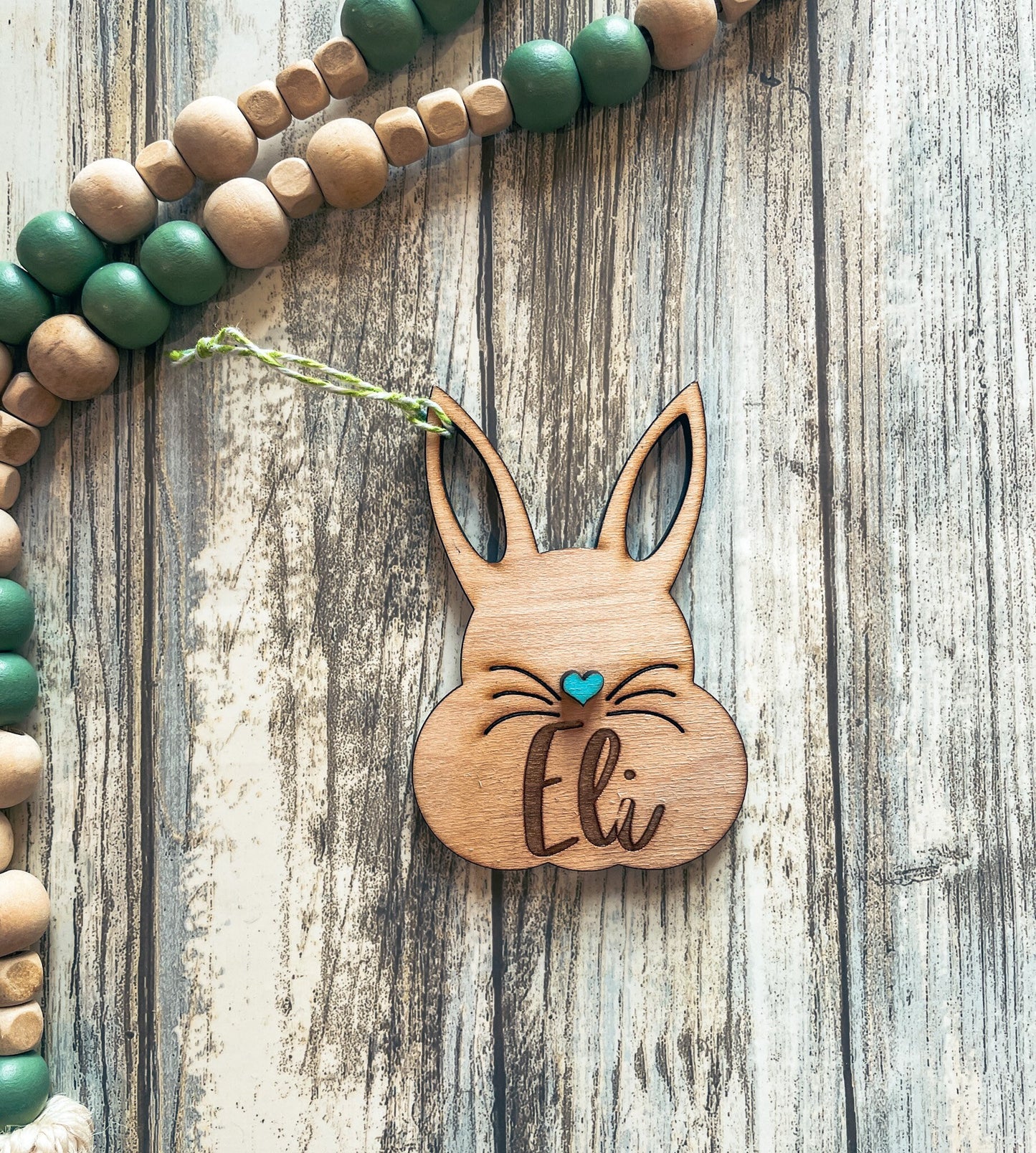 Laser Engraved Easter Tag, Easter Egg Tags, Name Tags Easter, Wood Easter Bunny, Easter Basket Tags