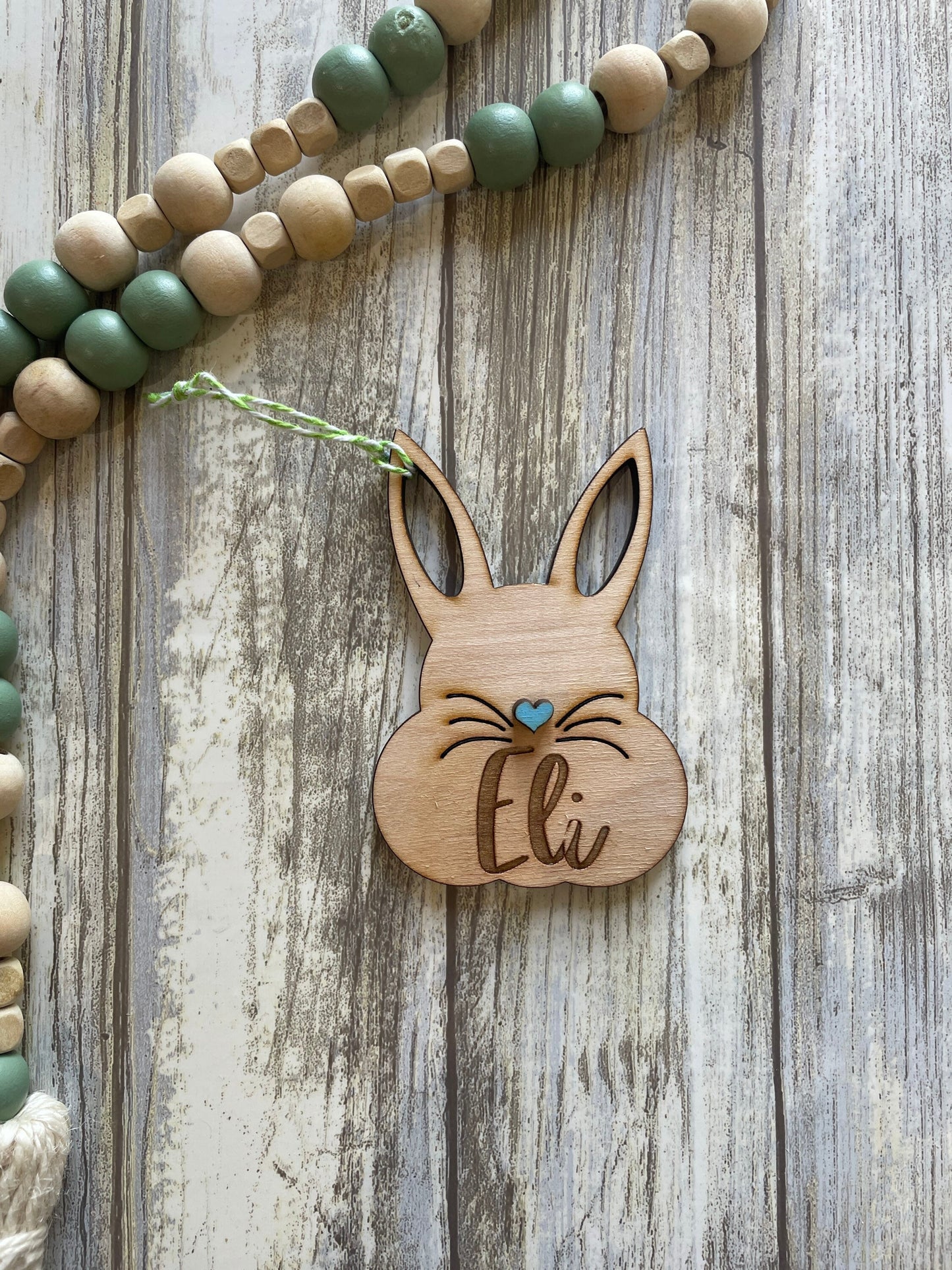 Laser Engraved Easter Tag, Easter Egg Tags, Name Tags Easter, Wood Easter Bunny, Easter Basket Tags