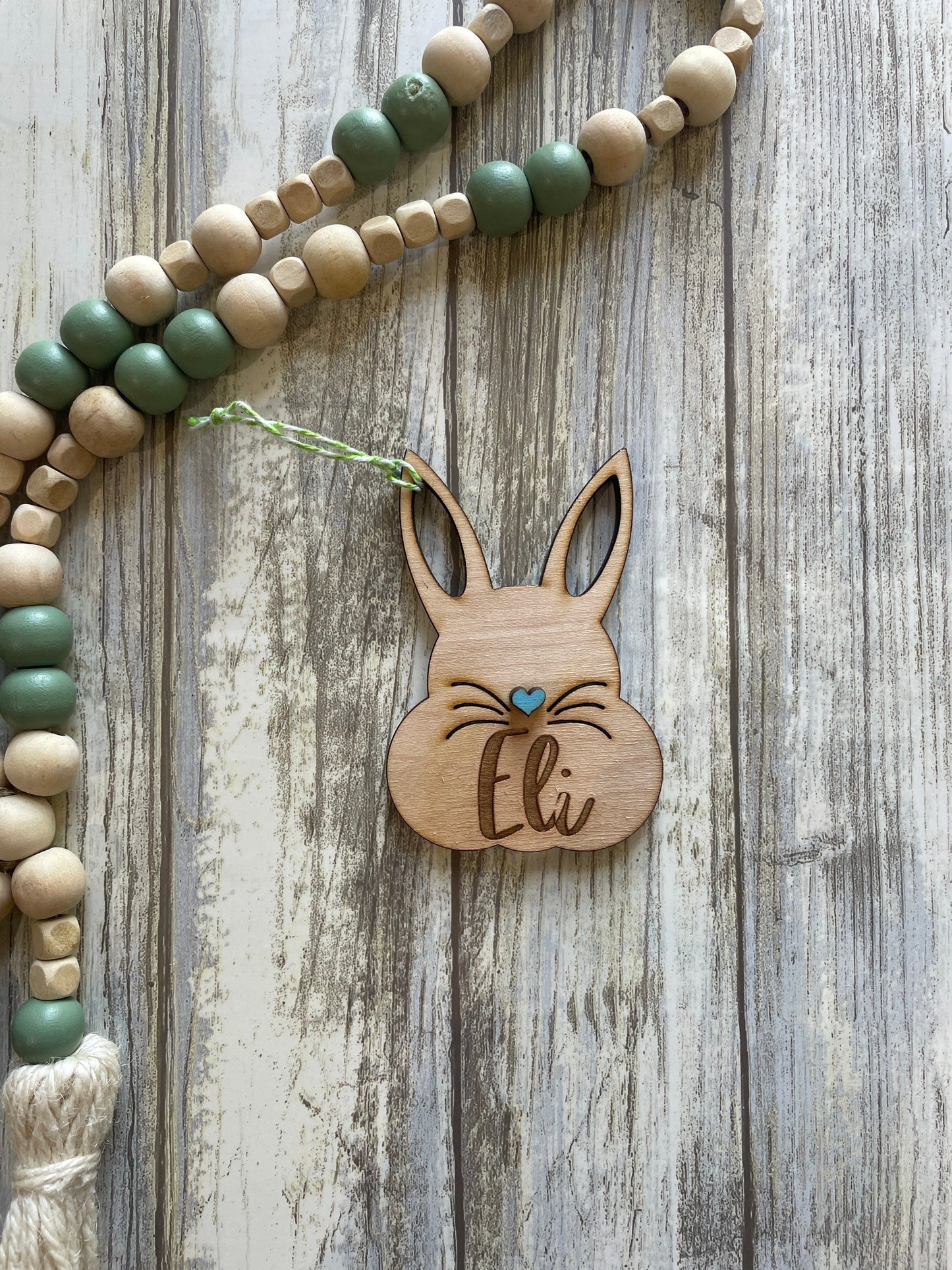 Laser Engraved Easter Tag, Easter Egg Tags, Name Tags Easter, Wood Easter Bunny, Easter Basket Tags