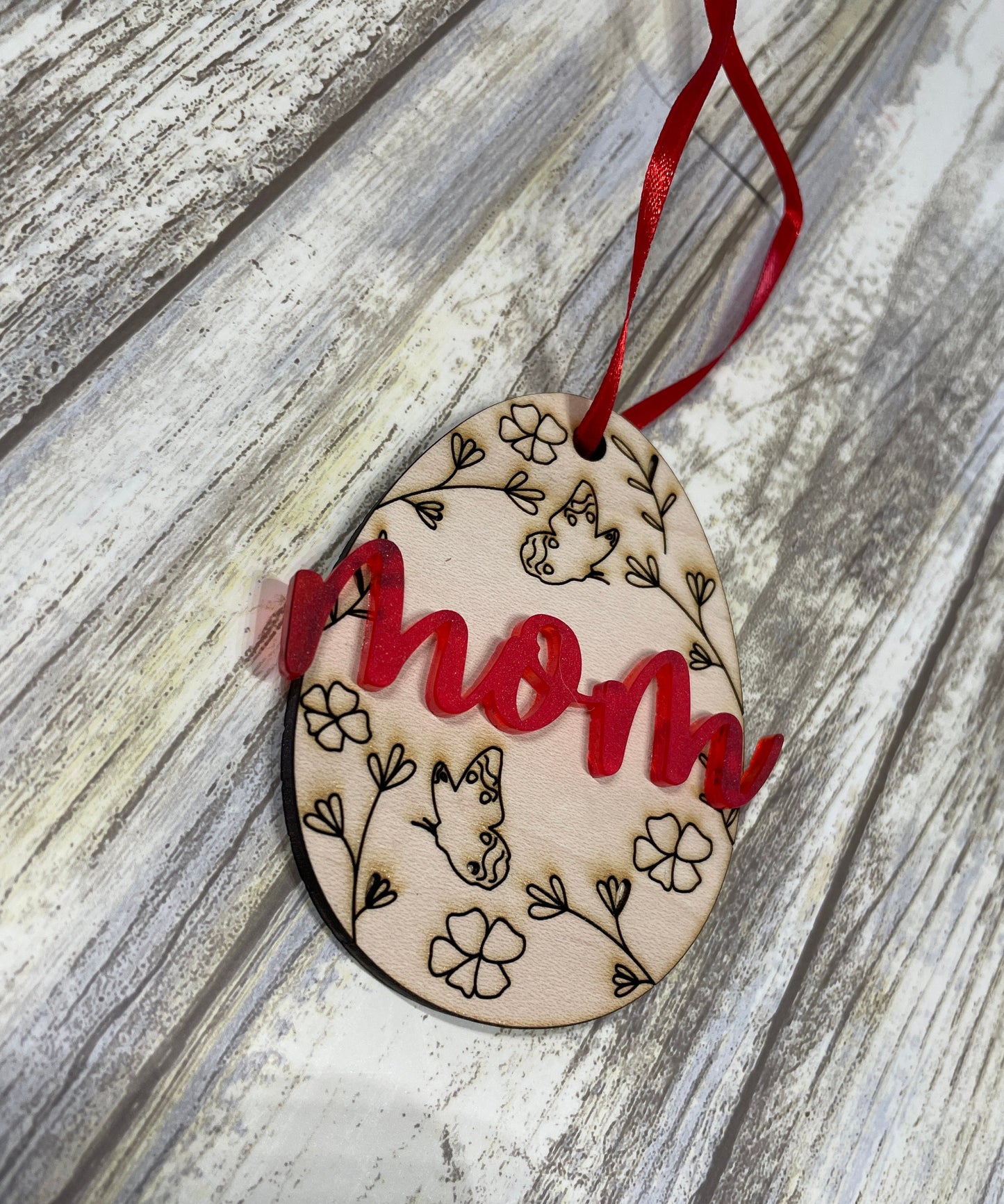 Laser Engraved Easter Tag, Easter Egg Tags, Name Tags Easter, Wood Easter Egg, Easter Basket Tags