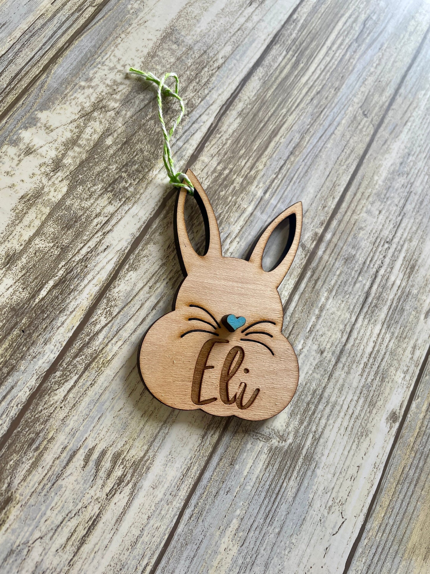 Laser Engraved Easter Tag, Easter Egg Tags, Name Tags Easter, Wood Easter Bunny, Easter Basket Tags