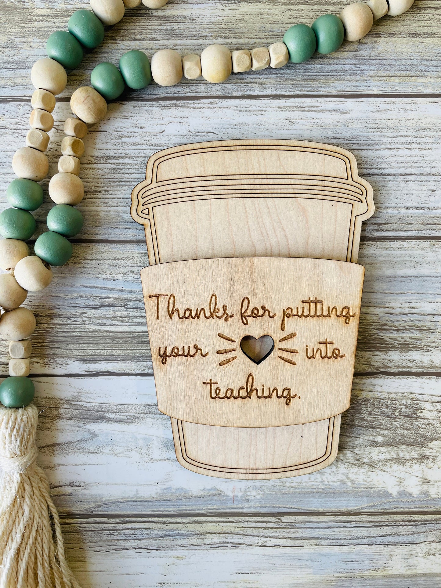 Wooden Gift Card Holder, Teacher Appreciation Gift Card Holder, Coffee Gift Card, I Like you a Latte